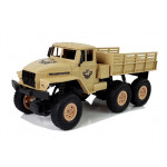 Vojenské nákladné vozidlo 1:18 RC - hnedé
